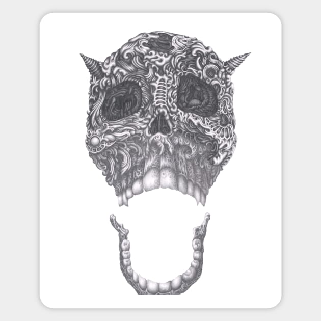 art skull Sticker by Hedgeh0g